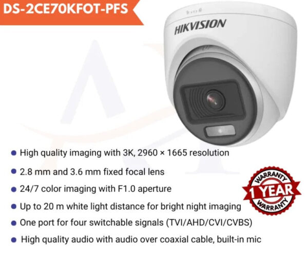 DS-2CE70KFOT-PFS-768x960-1.jpg Hikvision DS-2CE70KFOT-PFS 3K Fixed Turret Camera