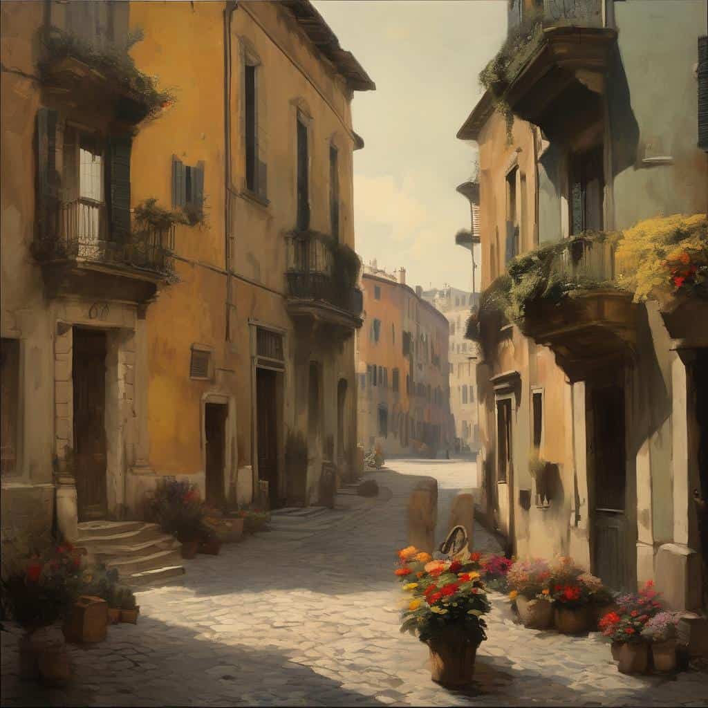 γαλλική παλιά πόλη, καλλιτεχνικά ρεύματα και ιστορική εξέλιξη, παραδοσιακή αρχιτεκτονική, ιταλική γειτονιά, ζωγραφική τοπίων, μαγευτικά σοκάκια, ιστορικό κέντρο, τέχνη και πολιτισμός, λογοτεχνία, ιστορία τέχνης.